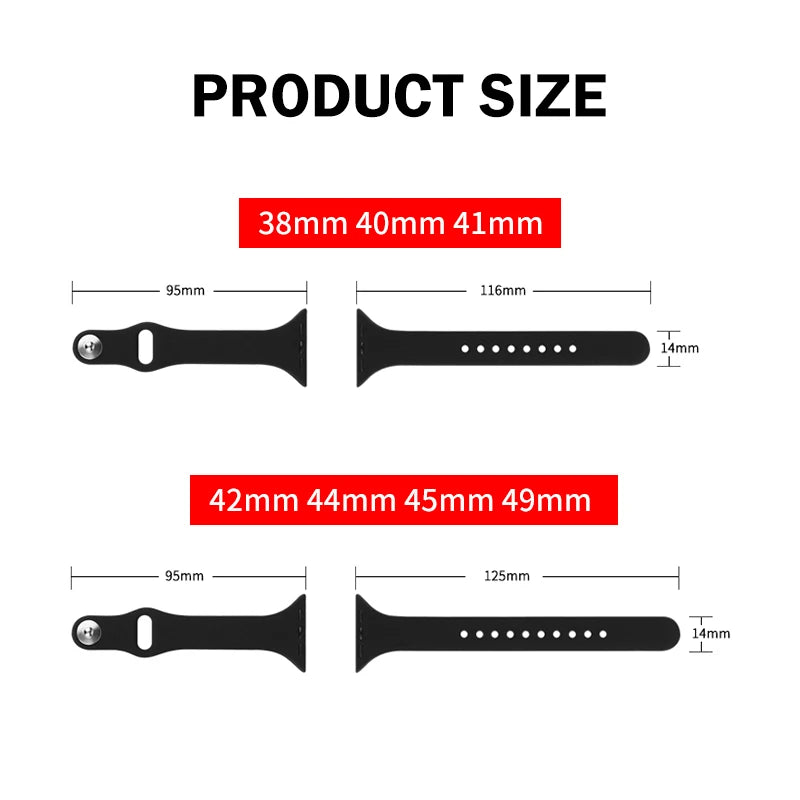 Bracelet Slim Sport en Silicone pour Apple Watch 11