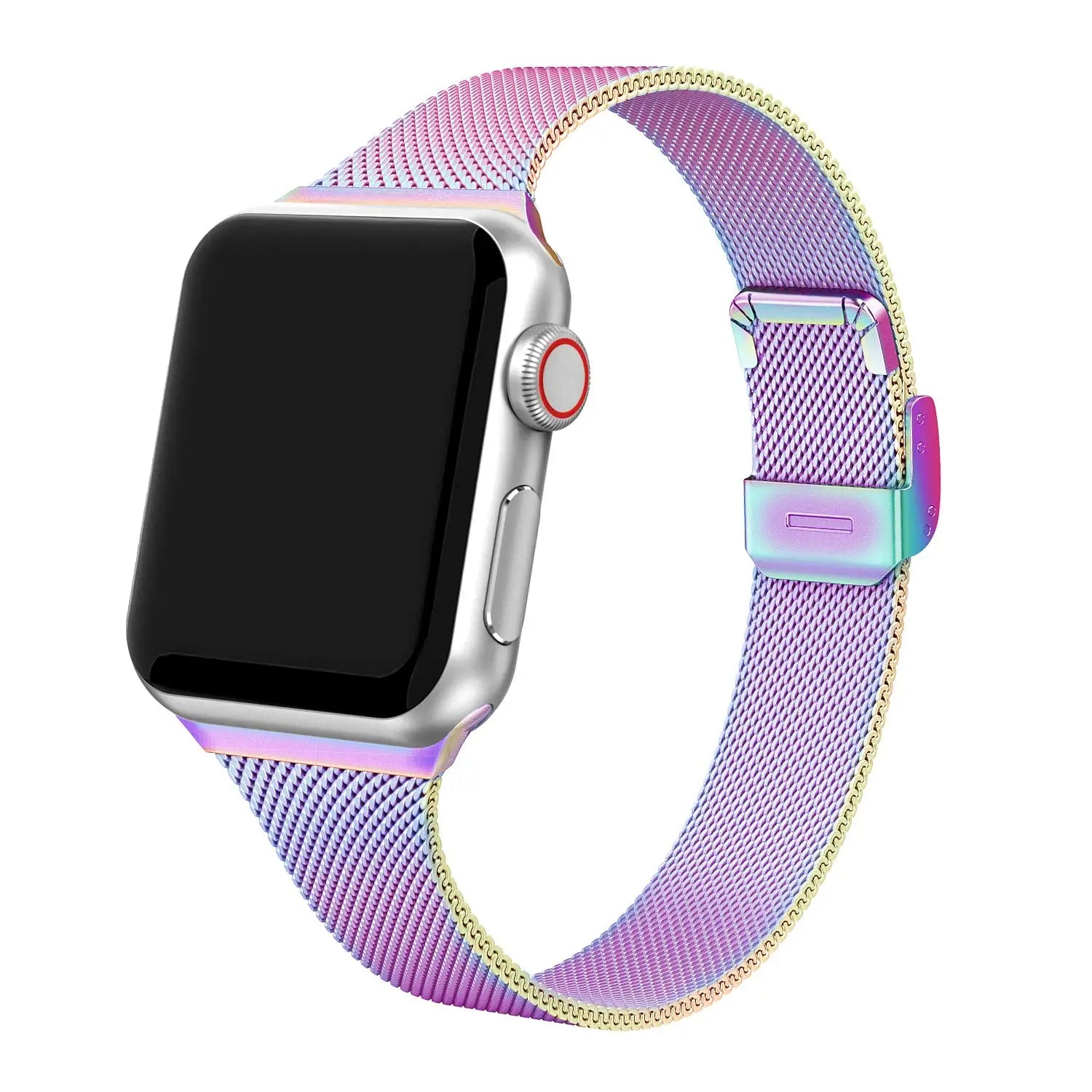 Bracelet Slim à boucle milanaise pour Apple Watch Ultra 2/Series 10/9/8/7/6/5/3/SE