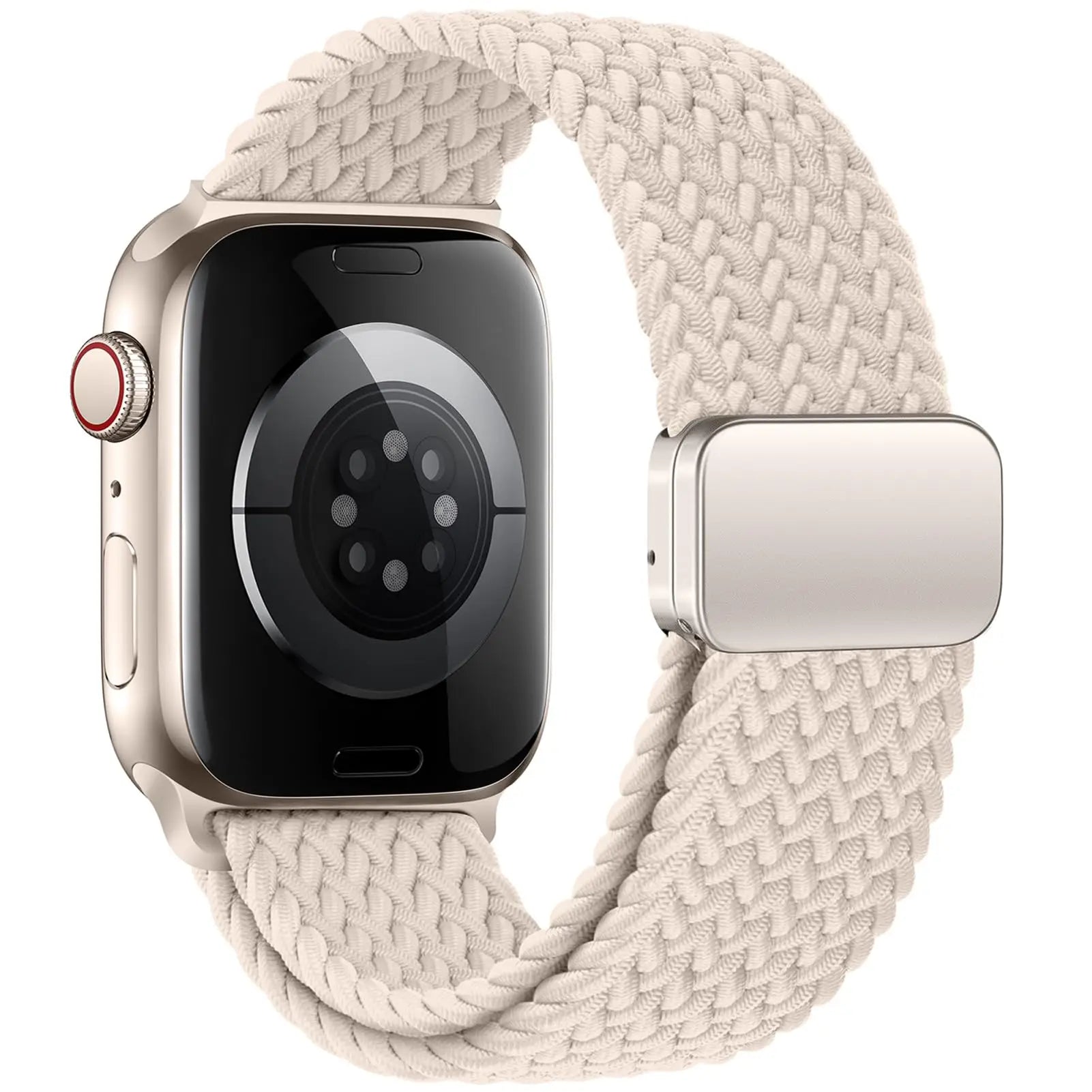 Bracelet Solo Loop Tressé Magnétique pour Apple Watch – Compatible Ultra 2, Series SE/6/7/8/9/10/11
