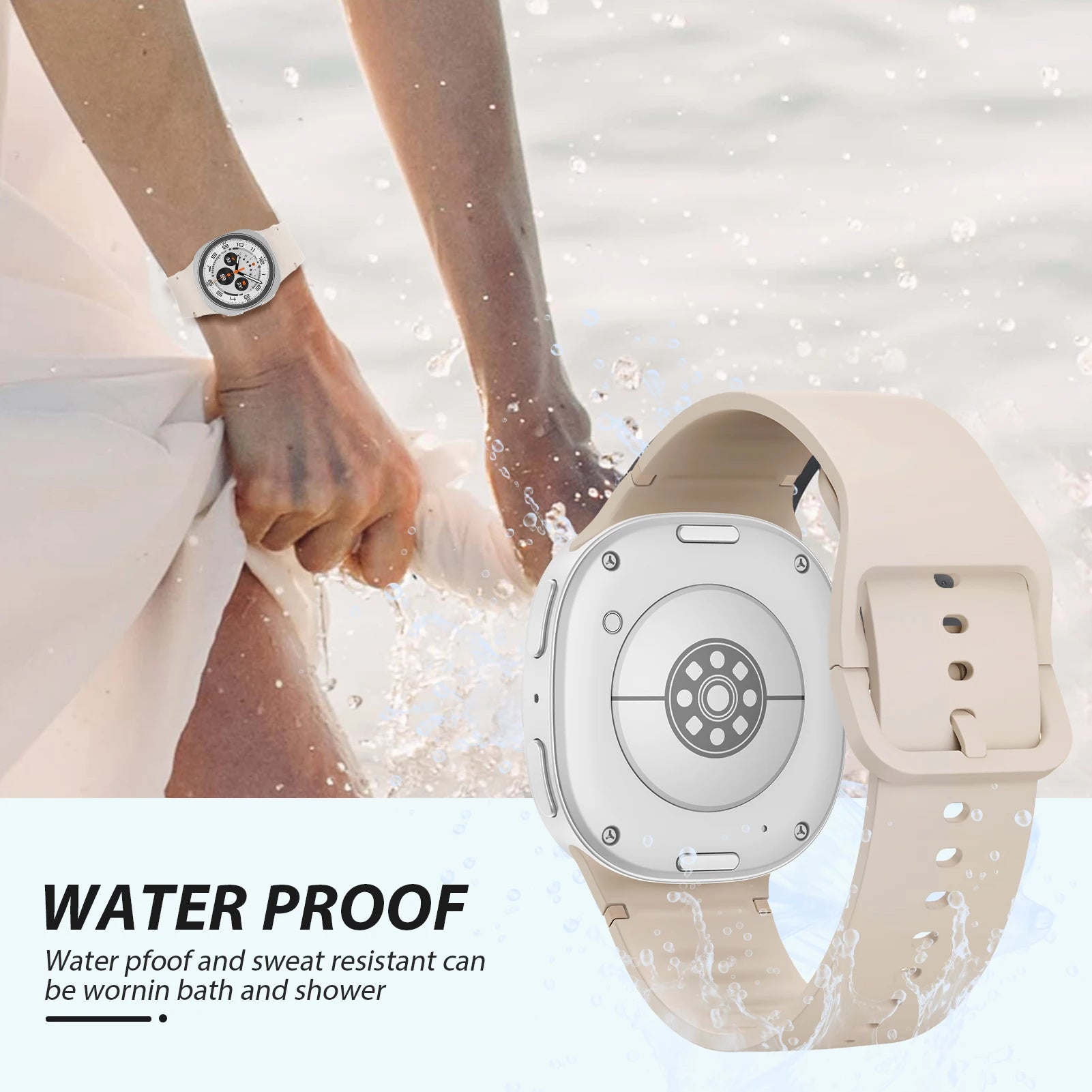 Bracelet Sport en Silicone Original – Compatible Samsung Galaxy Watch 8 Classique