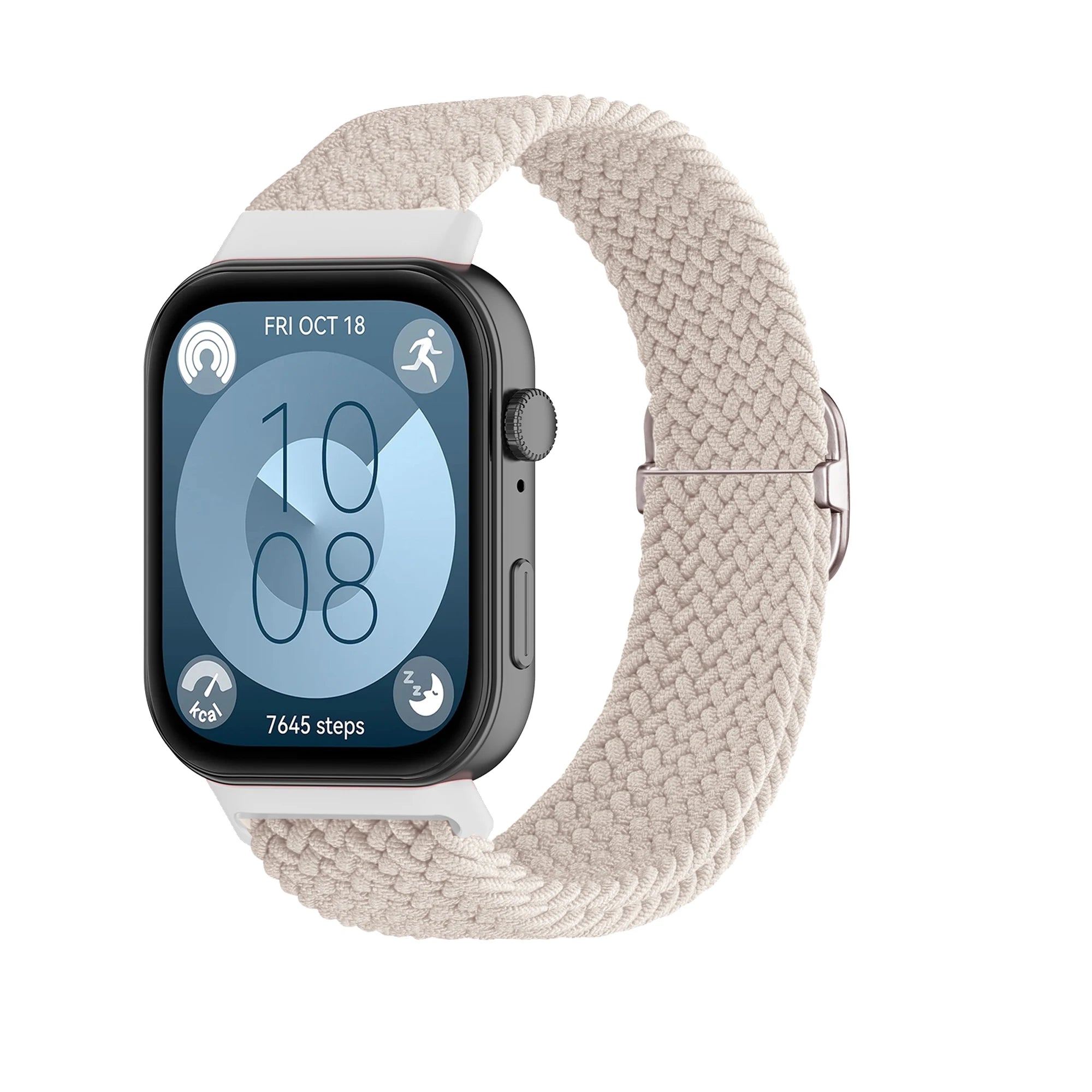 Bracelet Tressé Boucle Solo en Nylon – Compatible Huawei Fit 3 & Fit 4 Pro