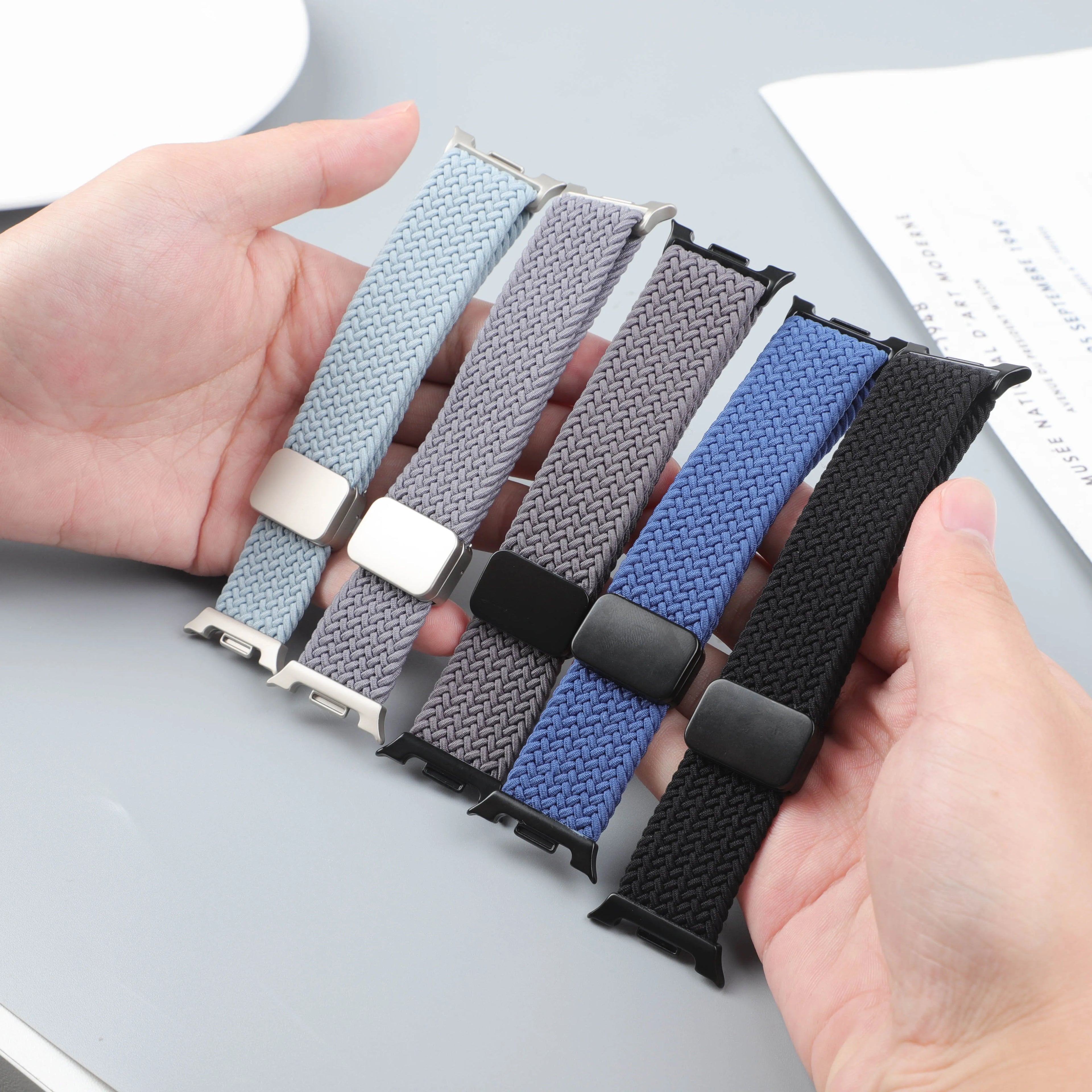 Bracelet Tressé Magnétique en Nylon – Compatible Samsung Galaxy Watch