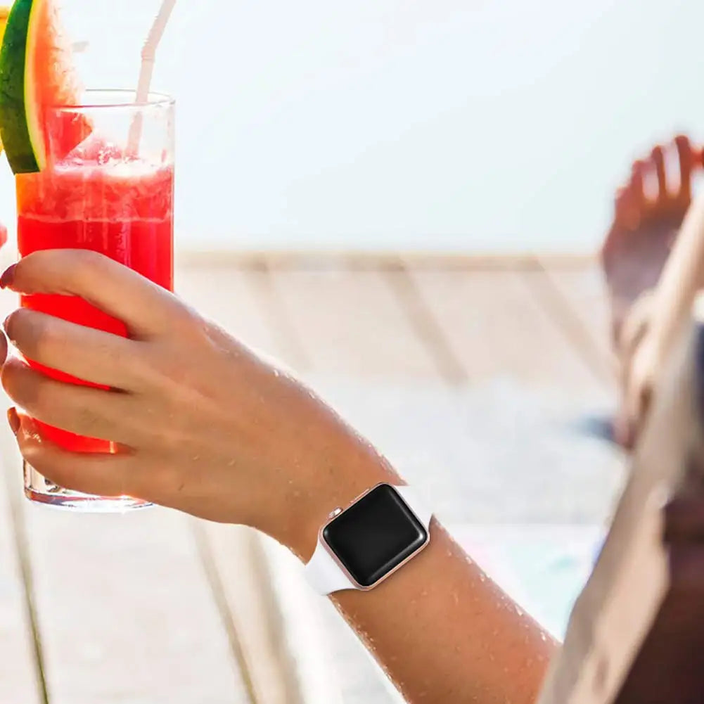 Bracelet Slim Sport en Silicone pour Apple Watch 11 – Compatible Series SE/6/7/8/9/10/Ultra 2/3