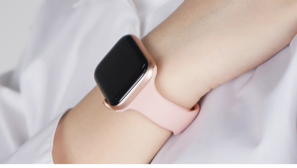 Bracelet Slim Sport en Silicone pour Apple Watch 11 – Compatible Series SE/6/7/8/9/10/Ultra 2/3