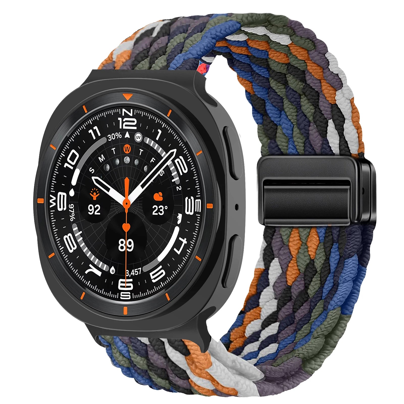 Bracelet Tressé Magnétique en Nylon – Compatible Samsung Galaxy Watch