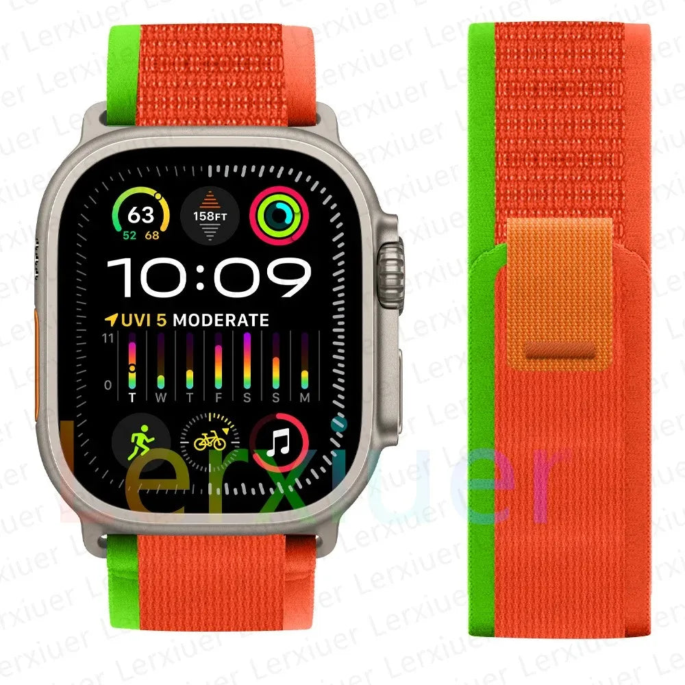Bracelet à Boucle de Sentier – Compatible Apple Watch Ultra 2 & Series SE/3–11