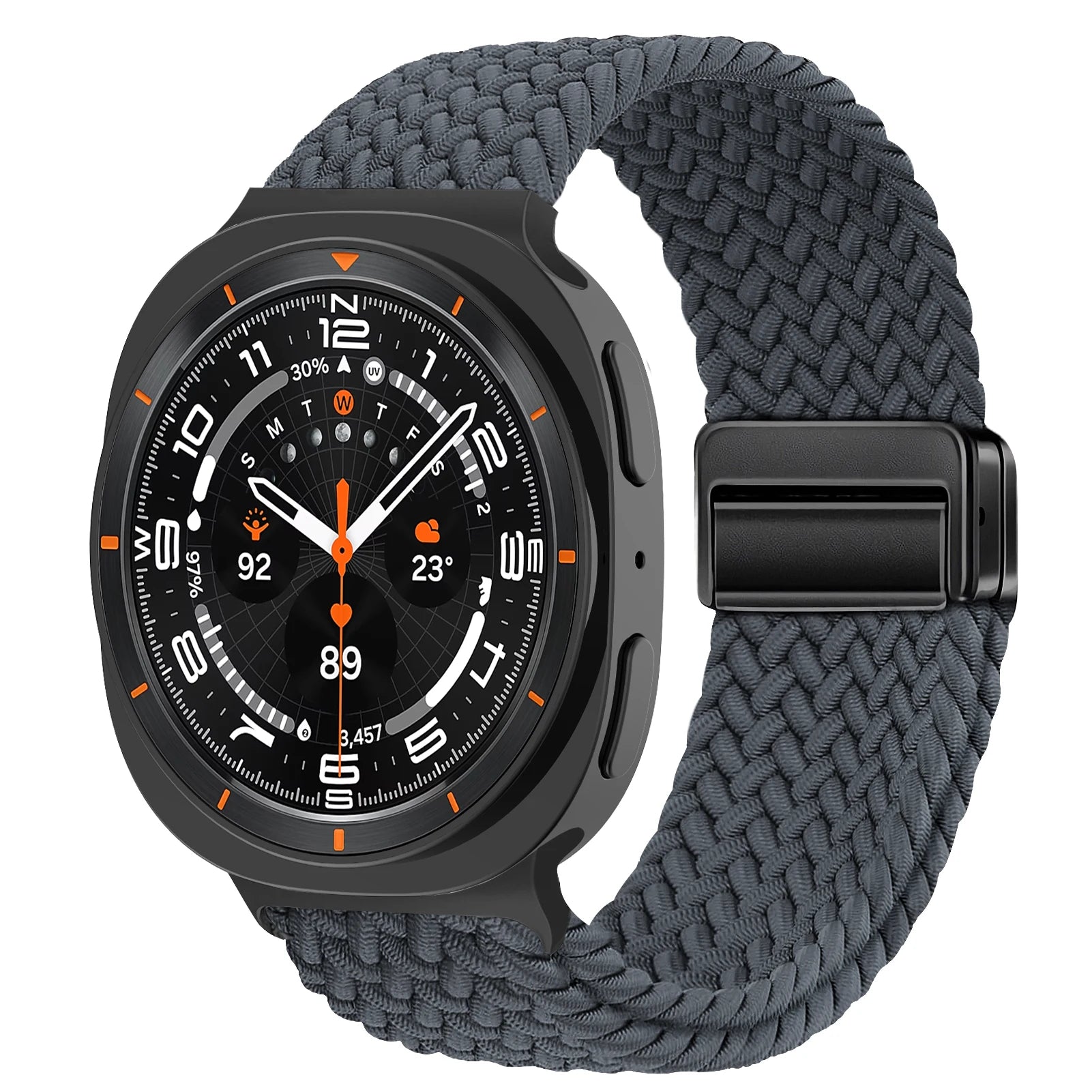 Bracelet Tressé Magnétique en Nylon – Compatible Samsung Galaxy Watch