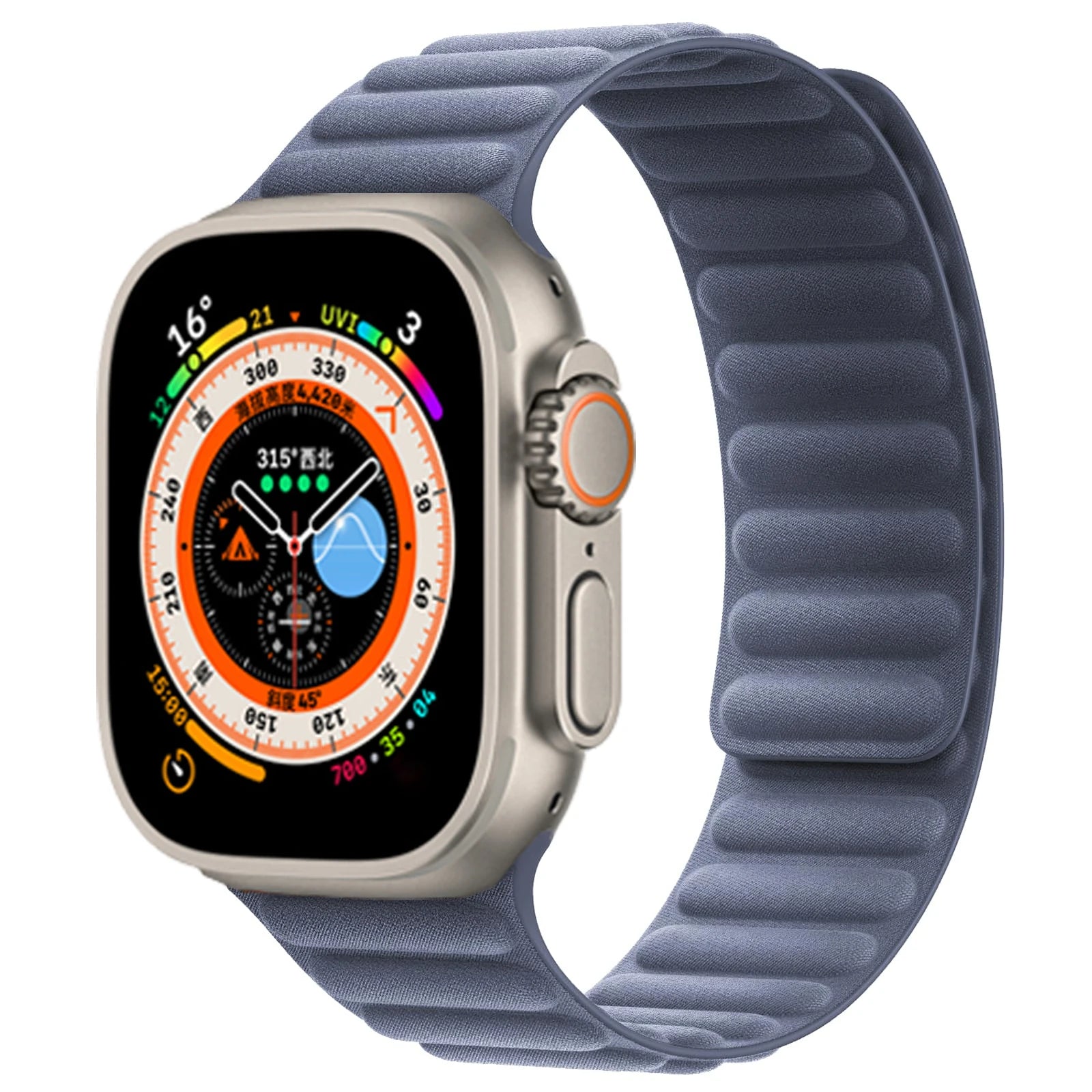 Bracelet FineWoven à Boucle Magnétique – Compatible Apple Watch Ultra 2 & Series 7–10 SE