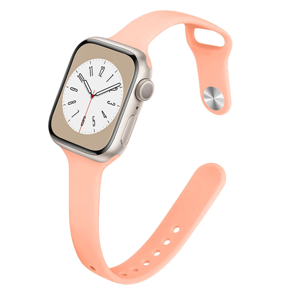 Bracelet Slim Sport en Silicone pour Apple Watch 11