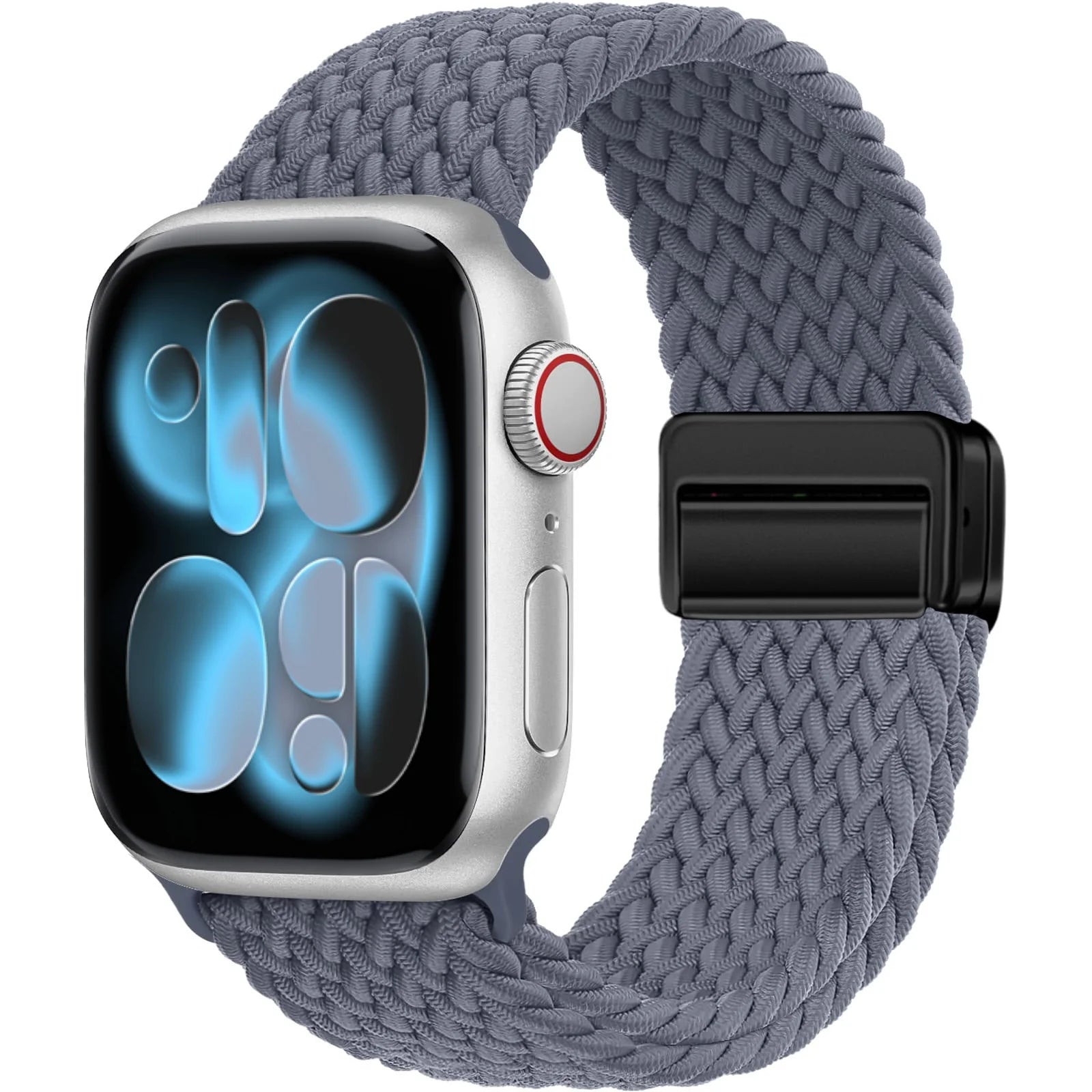 Bracelet Solo Loop Tressé Magnétique pour Apple Watch – Compatible Ultra 2, Series SE/6/7/8/9/10/11