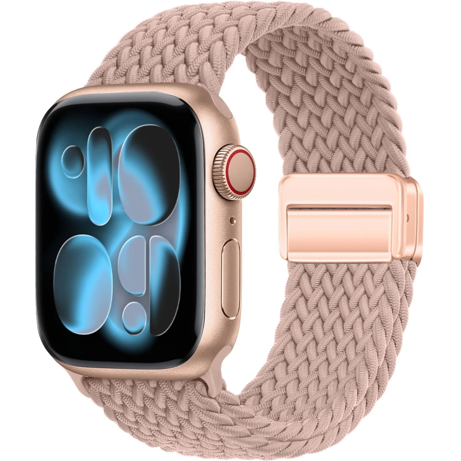 Bracelet Solo Loop Tressé Magnétique pour Apple Watch – Compatible Ultra 2, Series SE/6/7/8/9/10/11