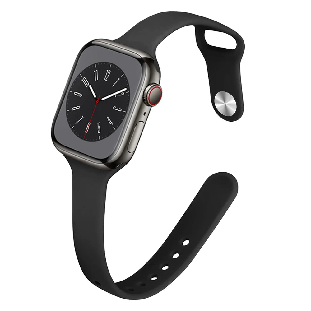 Bracelet Slim Sport en Silicone pour Apple Watch 11