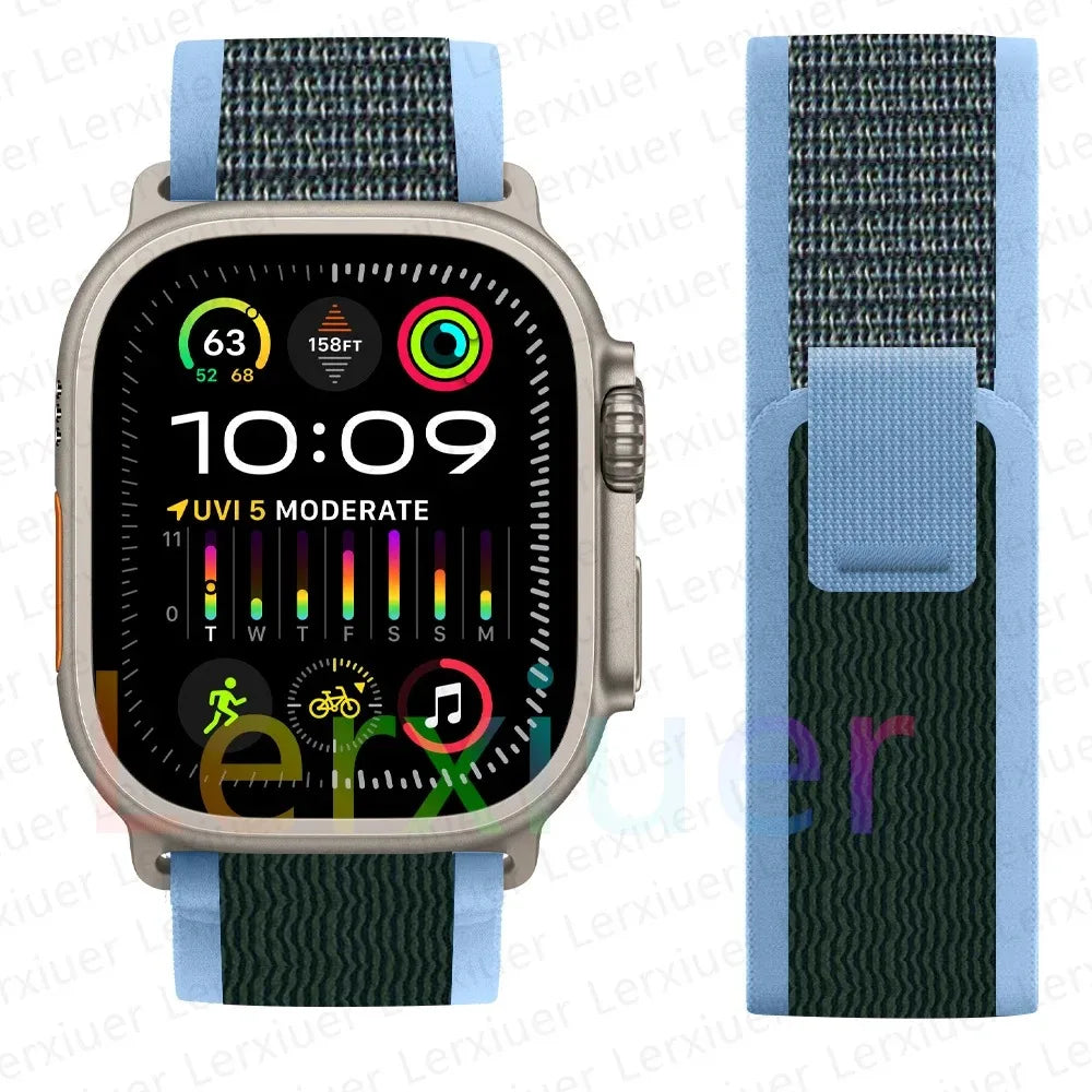 Bracelet à Boucle de Sentier – Compatible Apple Watch Ultra 2 & Series SE/3–11