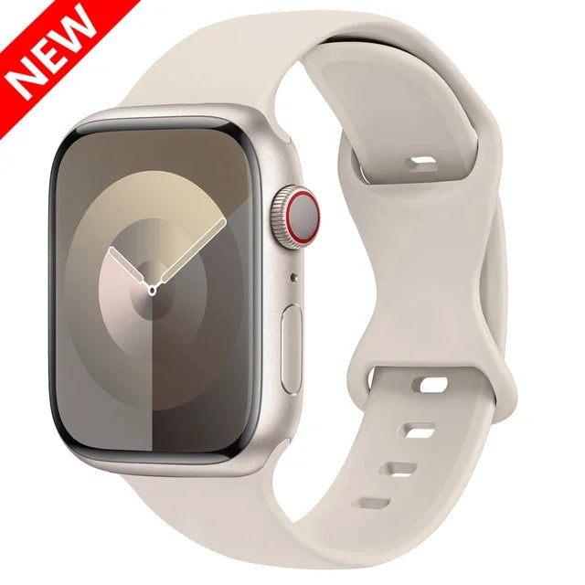 Bracelet en Silicone pour Apple Watch Ultra 2/Series 11/10/9/8/7/6/SE/3