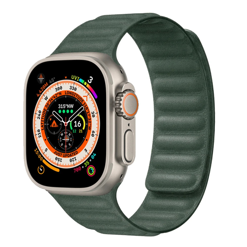 Bracelet FineWoven à Boucle Magnétique – Compatible Apple Watch Ultra 2 & Series 7–10 SE