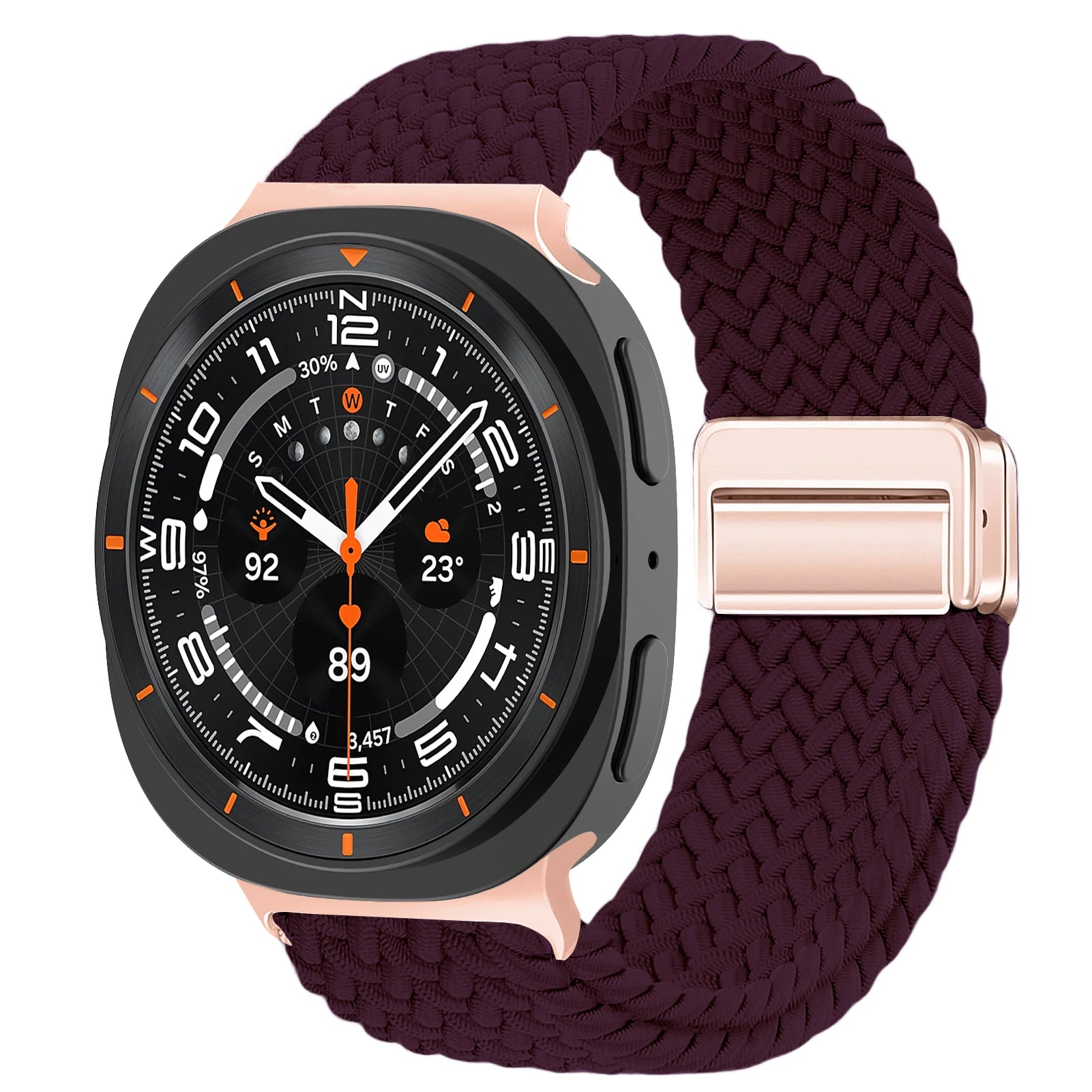 Bracelet Tressé Magnétique en Nylon – Compatible Samsung Galaxy Watch