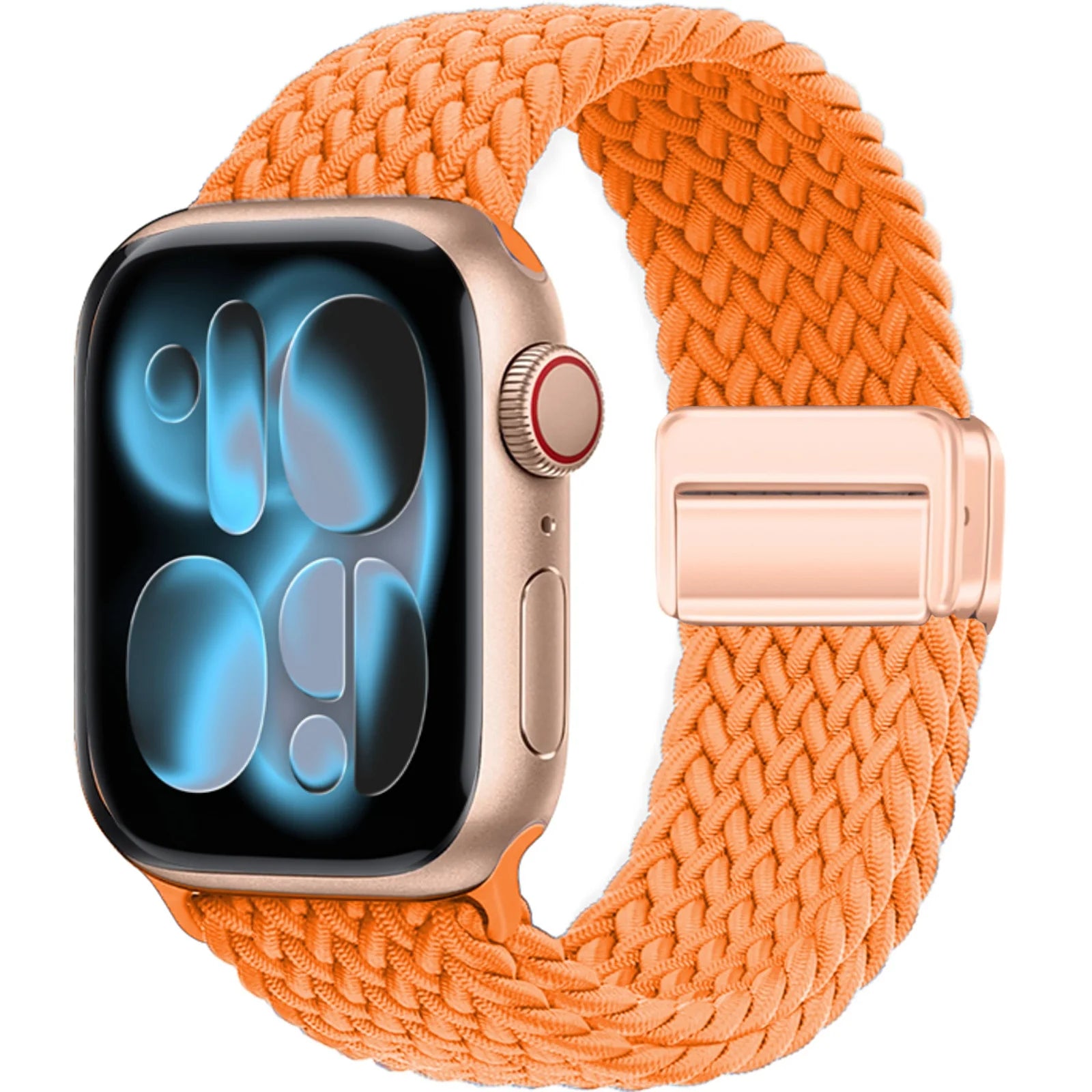 Bracelet Solo Loop Tressé Magnétique pour Apple Watch – Compatible Ultra 2, Series SE/6/7/8/9/10/11