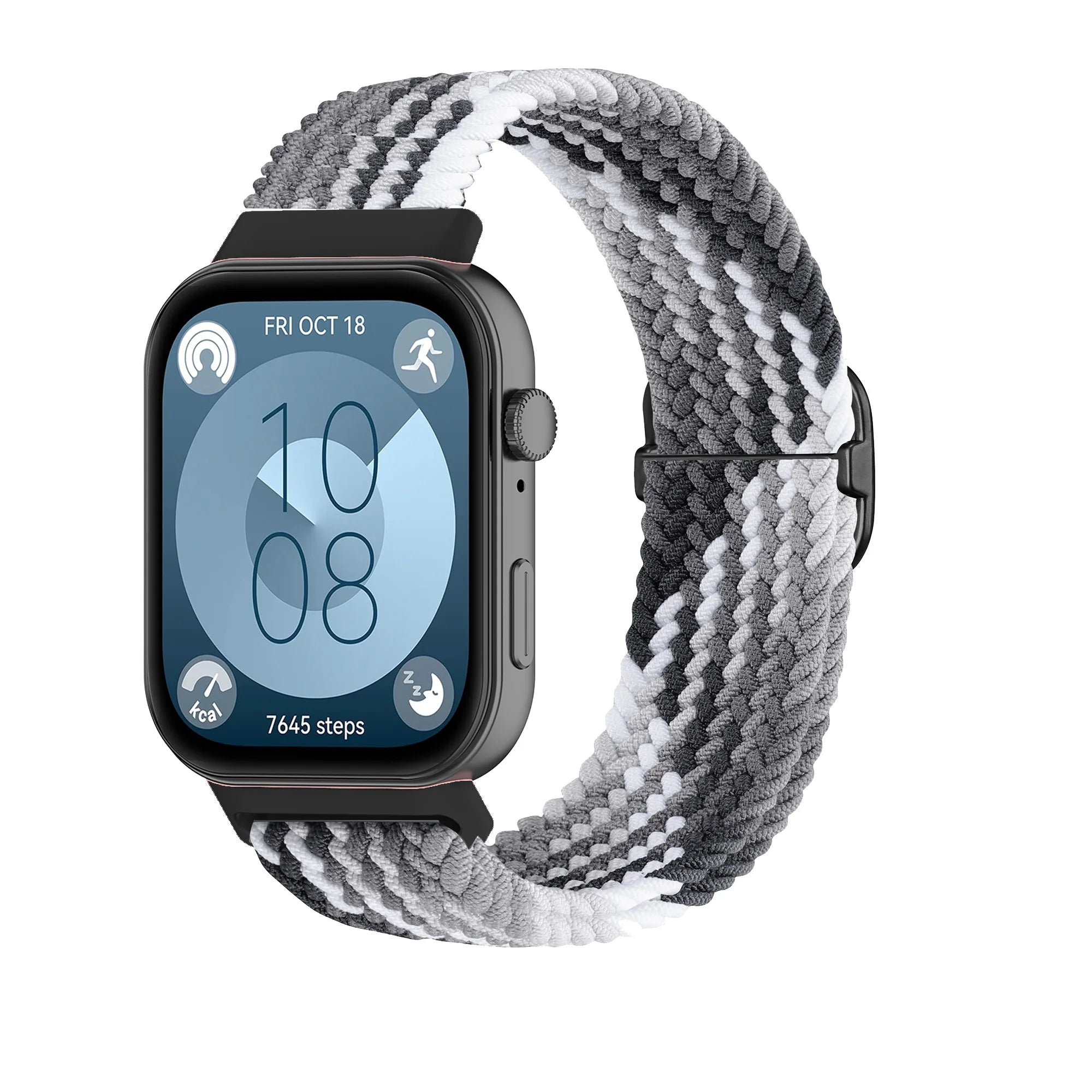 Bracelet Tressé Boucle Solo en Nylon – Compatible Huawei Fit 3 & Fit 4 Pro
