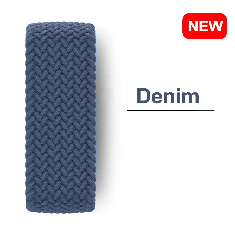 Bracelet Tressé Solo Loop pour Apple Watch 10/11/Ultra/SE/8/9