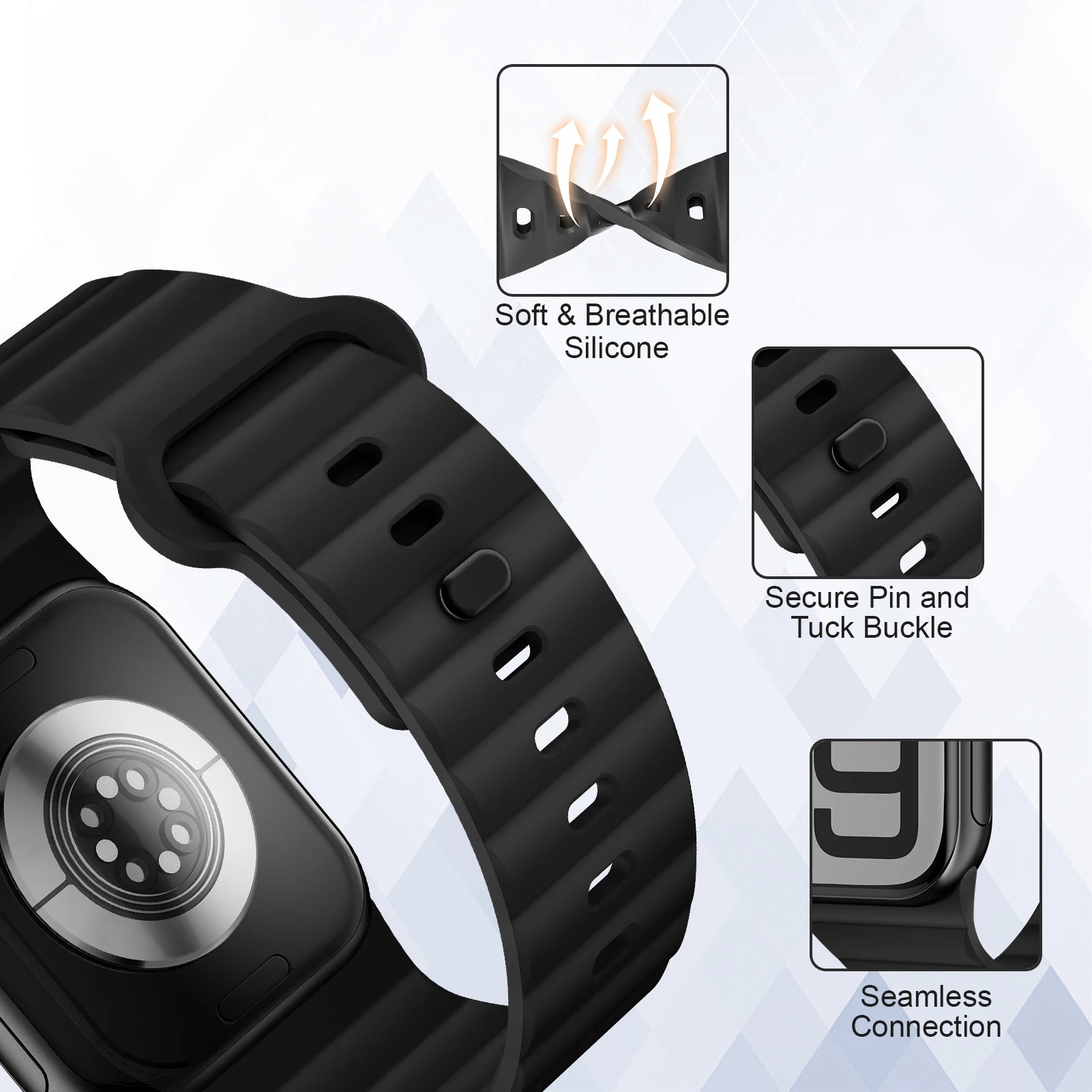 Bracelet Tressé Boucle Solo en Nylon – Compatible Huawei Fit 3 & Fit 4 Pro