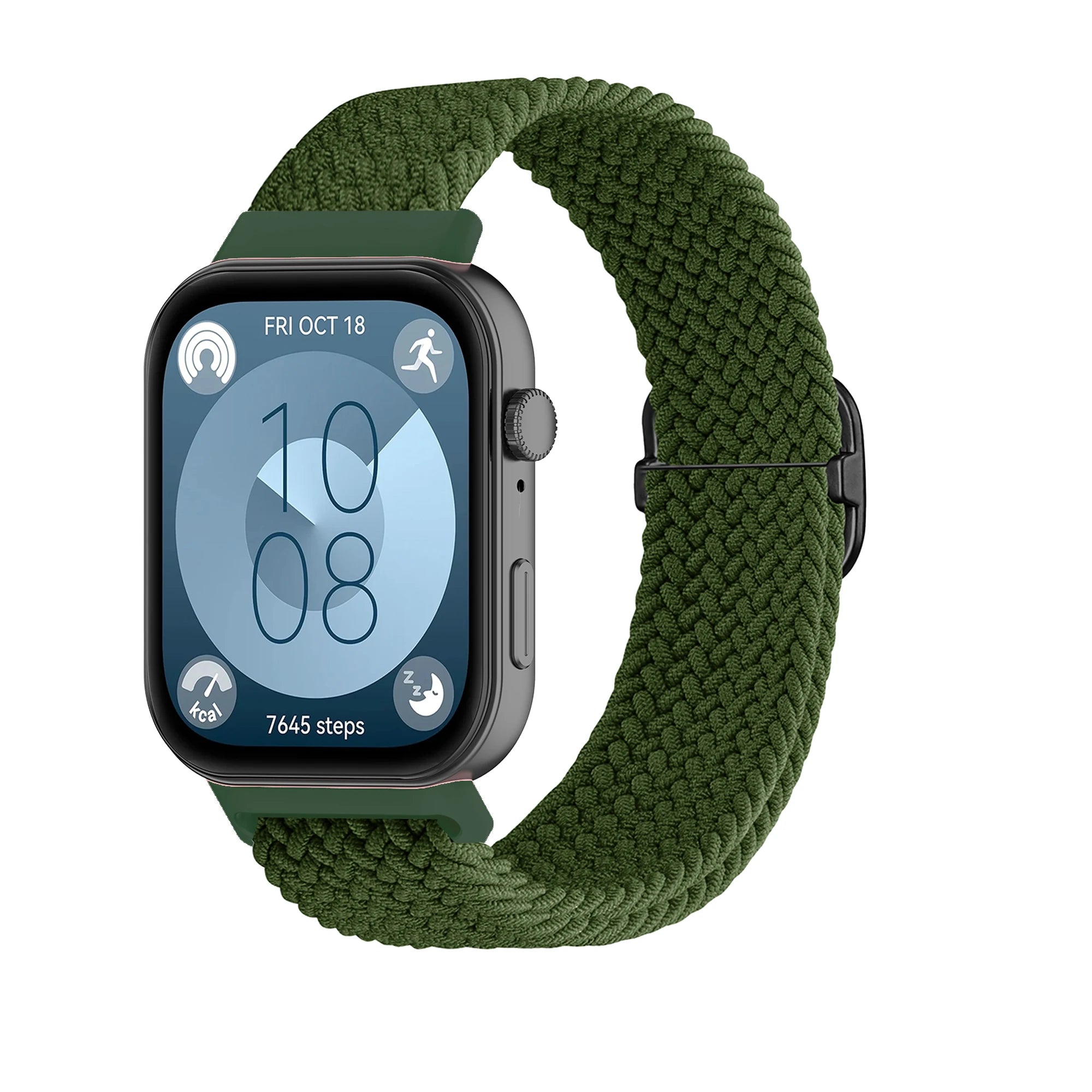 Bracelet Tressé Boucle Solo en Nylon – Compatible Huawei Fit 3 & Fit 4 Pro