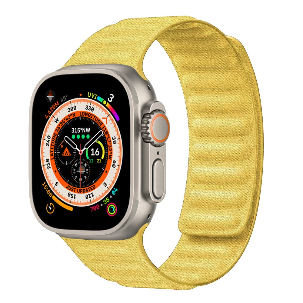 Bracelet FineWoven à Boucle Magnétique – Compatible Apple Watch Ultra 2 & Series 7–10 SE