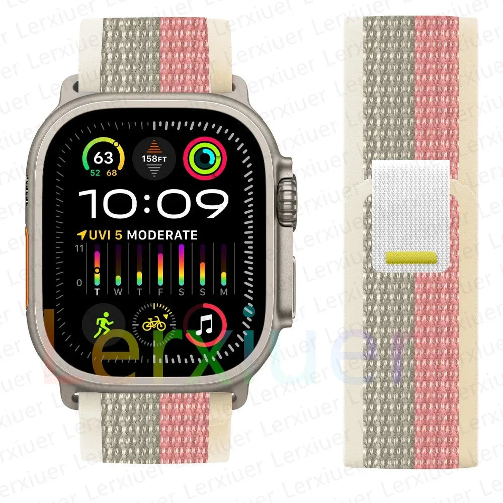 Bracelet à Boucle de Sentier – Compatible Apple Watch Ultra 2 & Series SE/3–11