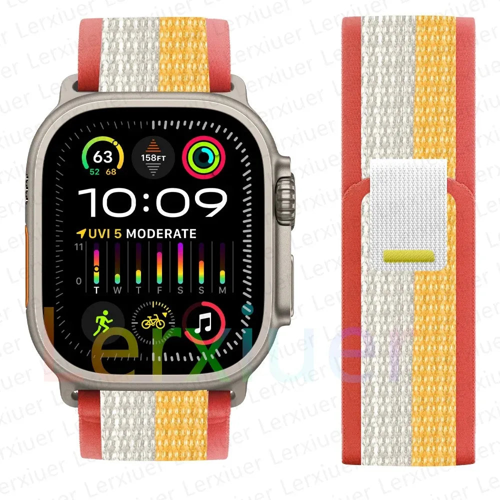 Bracelet à Boucle de Sentier – Compatible Apple Watch Ultra 2 & Series SE/3–11