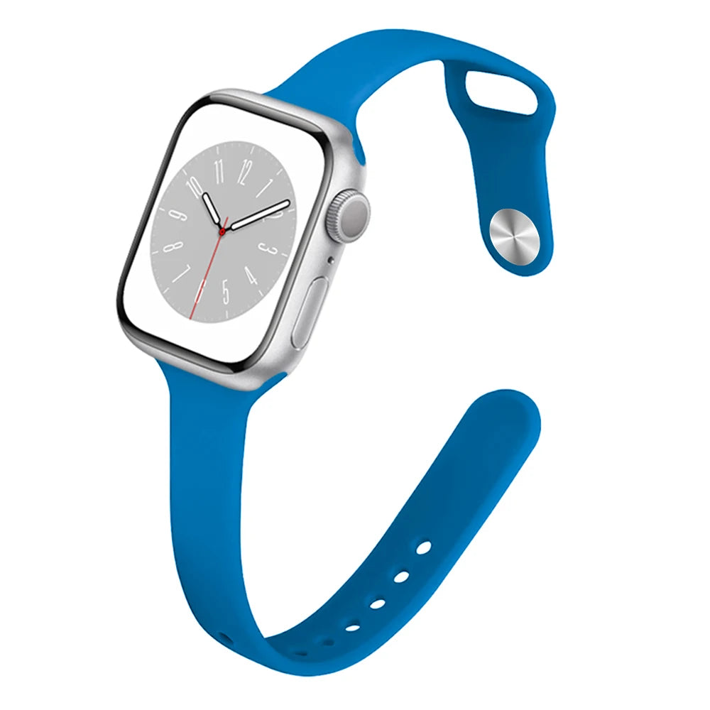 Bracelet Slim Sport en Silicone pour Apple Watch 11