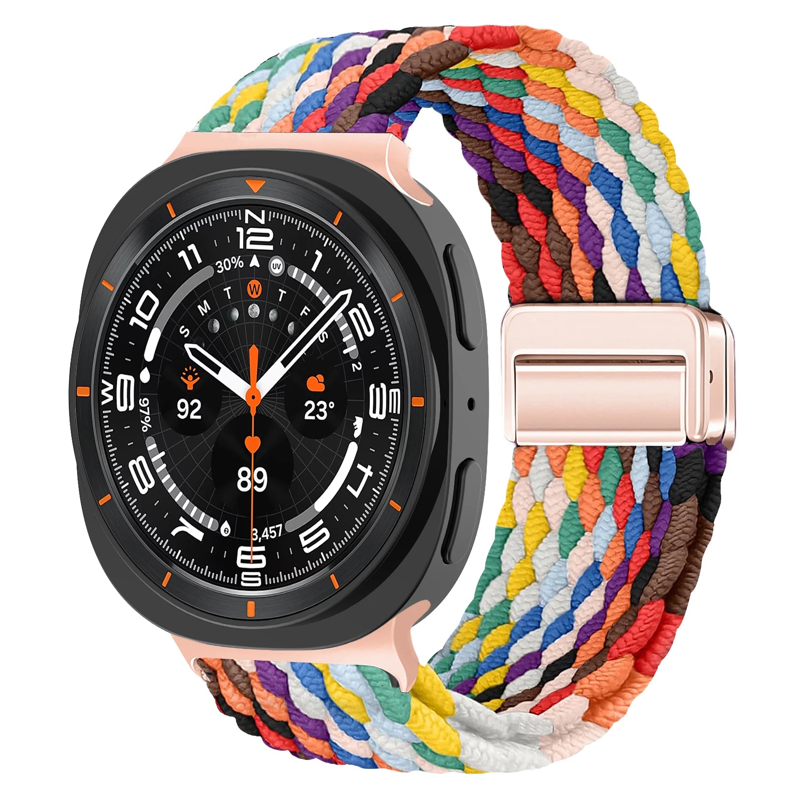 Bracelet Tressé Magnétique en Nylon – Compatible Samsung Galaxy Watch