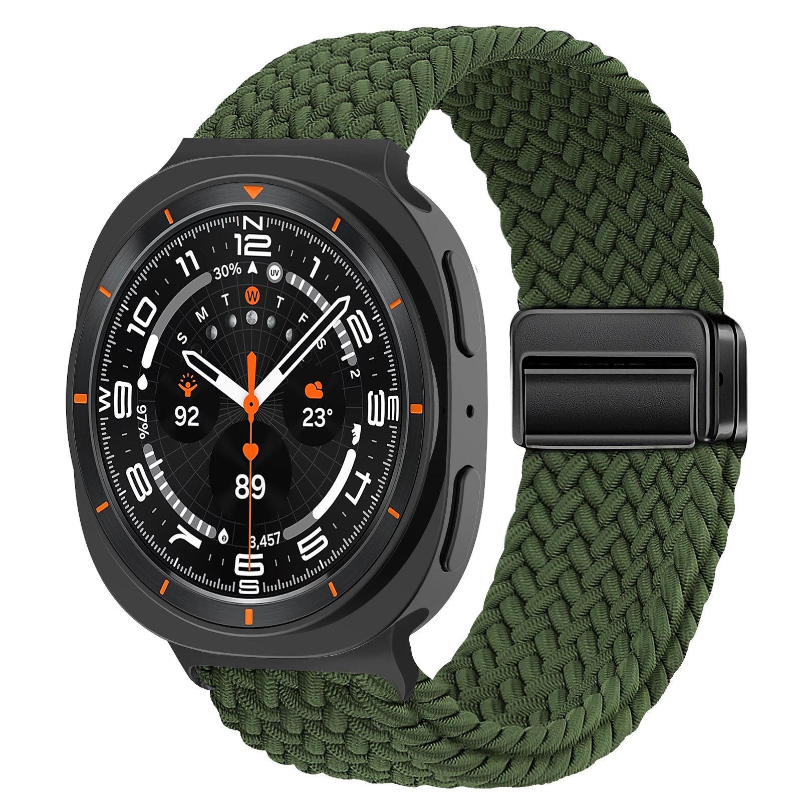 Bracelet Tressé Magnétique en Nylon – Compatible Samsung Galaxy Watch