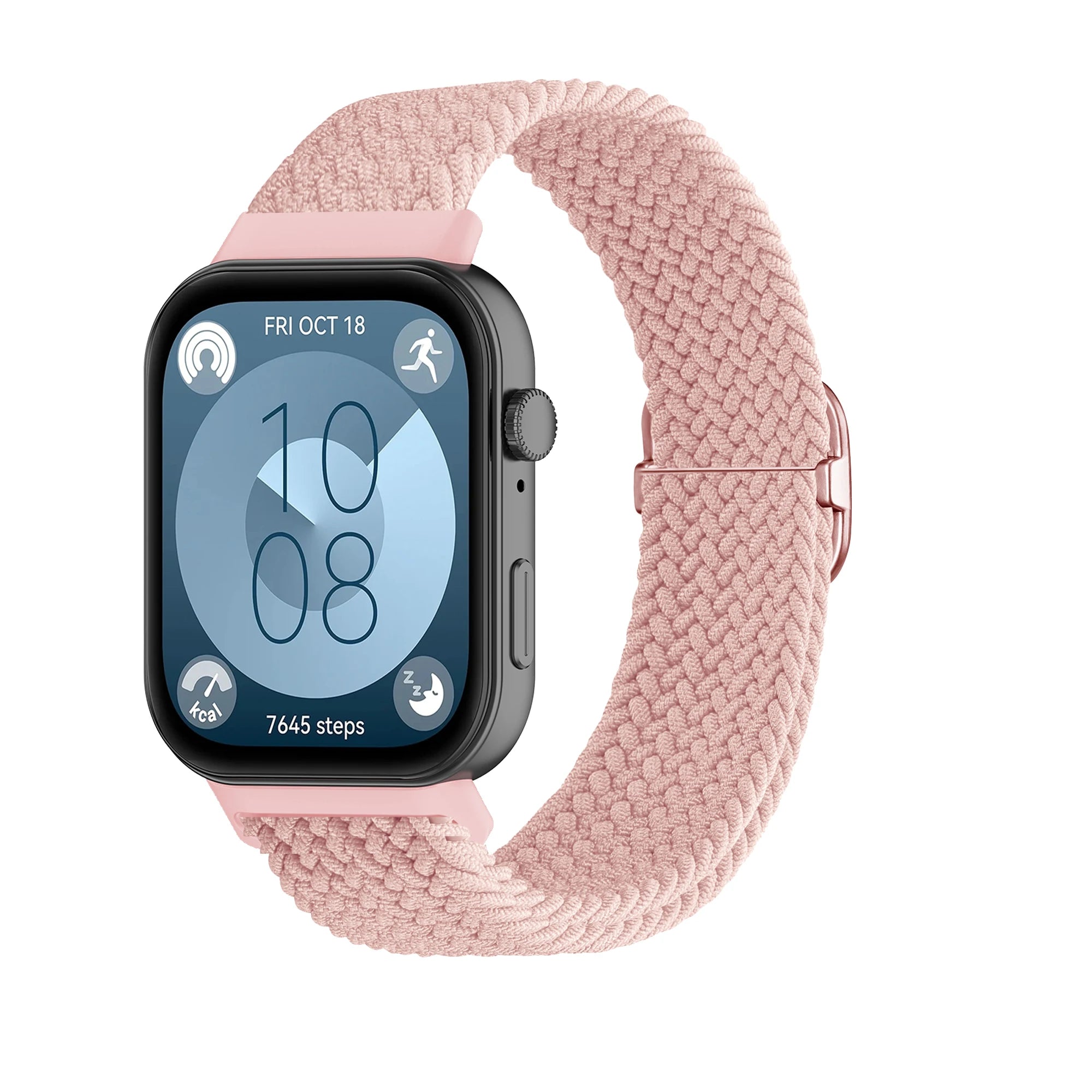 Bracelet Tressé Boucle Solo en Nylon – Compatible Huawei Fit 3 & Fit 4 Pro