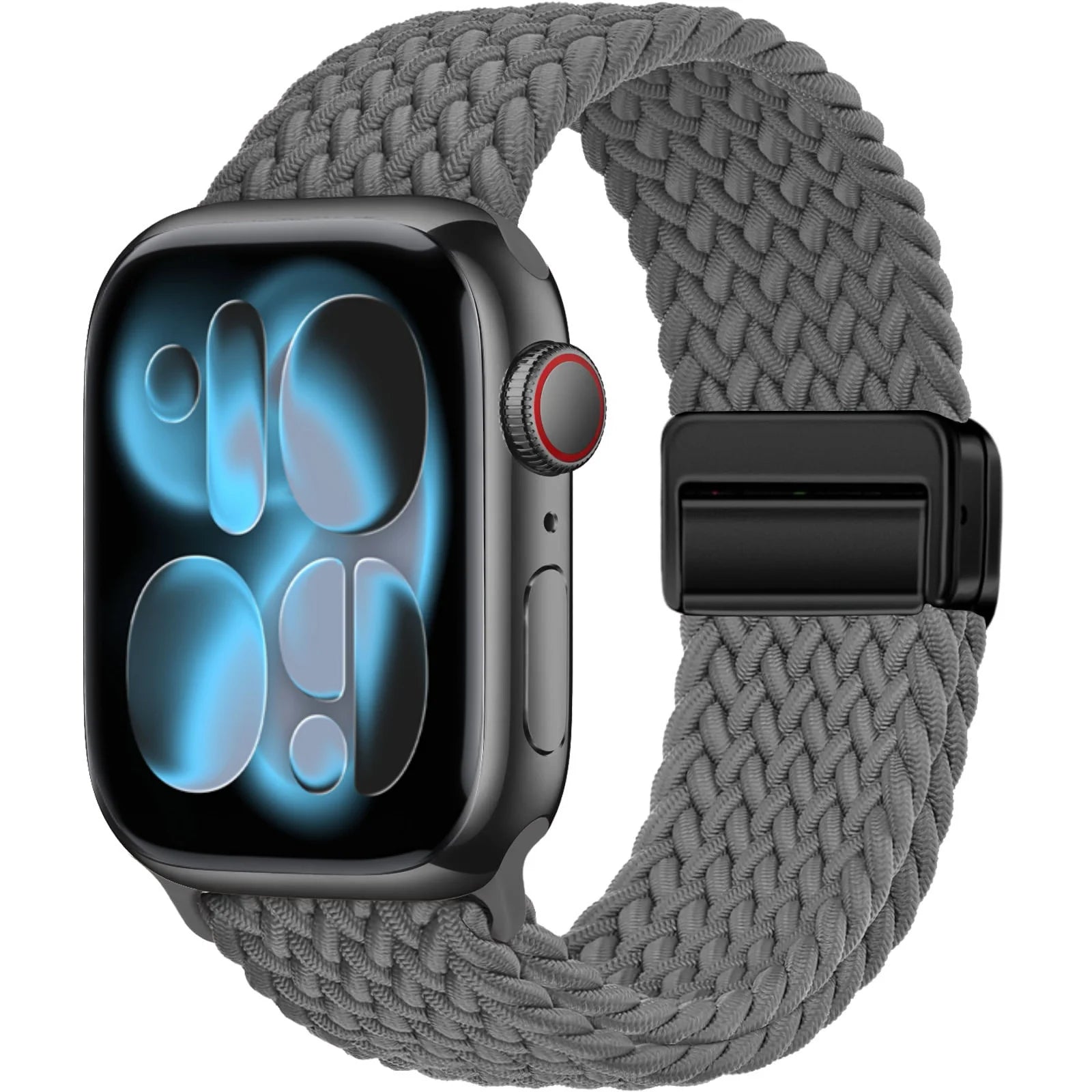 Bracelet Solo Loop Tressé Magnétique pour Apple Watch – Compatible Ultra 2, Series SE/6/7/8/9/10/11