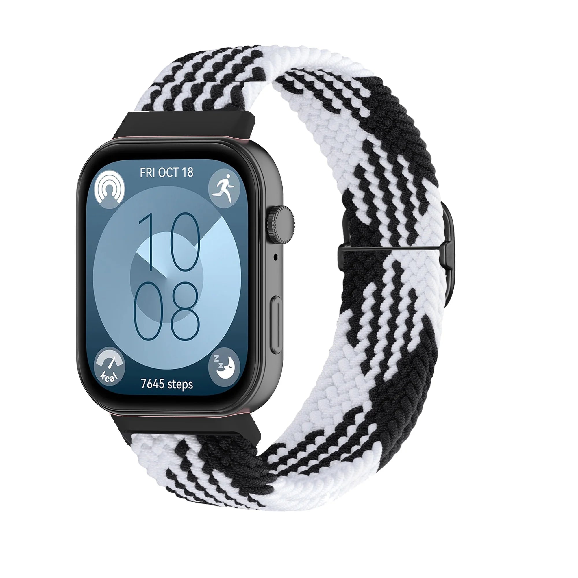Bracelet Tressé Boucle Solo en Nylon – Compatible Huawei Fit 3 & Fit 4 Pro