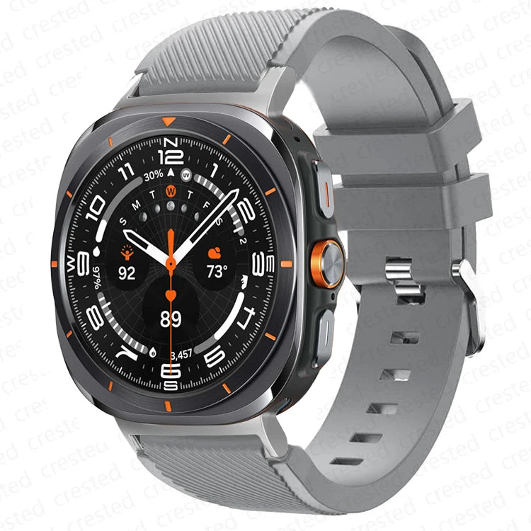 Bracelet Sport en Silicone – Compatible Samsung Galaxy Watch 7 / 7 FE / 7 Ultra