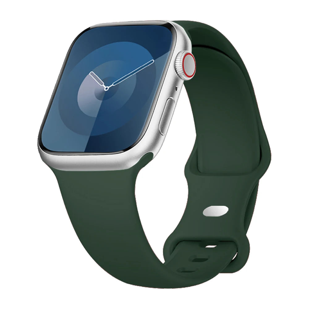 Bracelet en Silicone pour Apple Watch Ultra 2/Series 11/10/9/8/7/6/SE/3