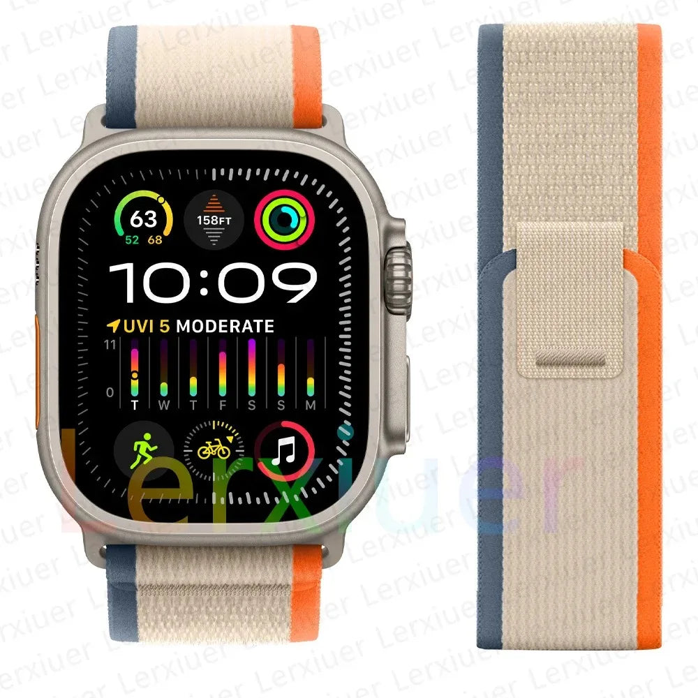 Bracelet à Boucle de Sentier – Compatible Apple Watch Ultra 2 & Series SE/3–11