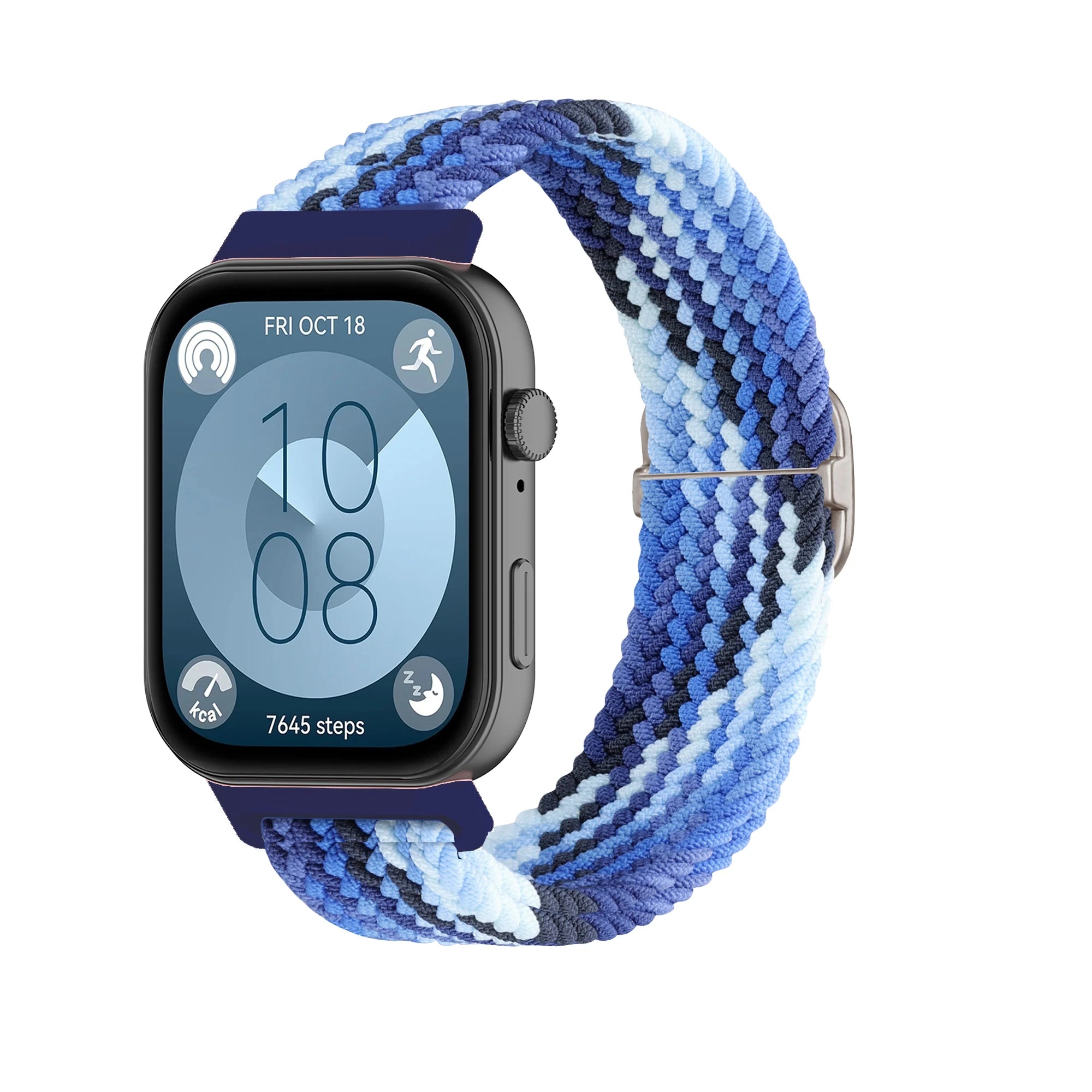 Bracelet Tressé Boucle Solo en Nylon – Compatible Huawei Fit 3 & Fit 4 Pro