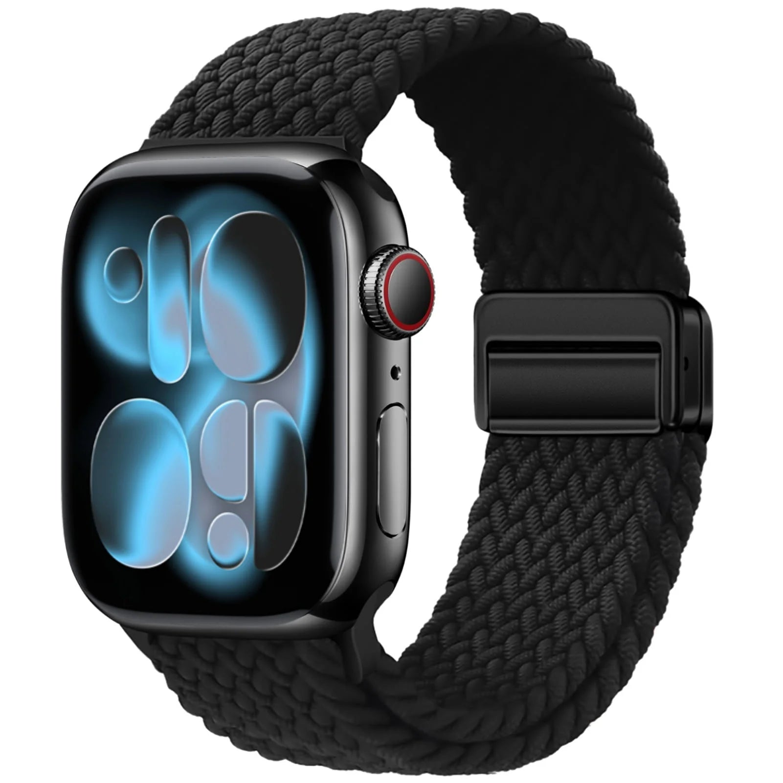 Bracelet Solo Loop Tressé Magnétique pour Apple Watch – Compatible Ultra 2, Series SE/6/7/8/9/10/11