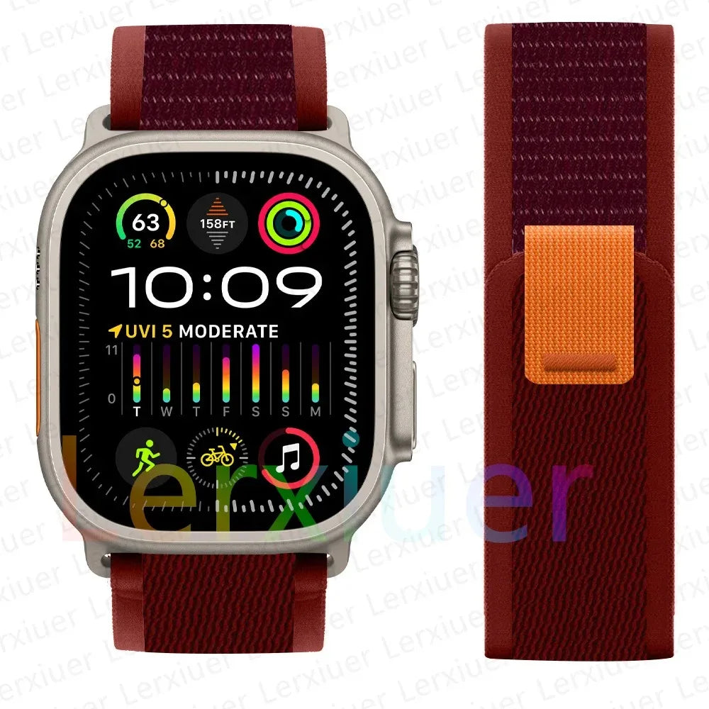 Bracelet à Boucle de Sentier – Compatible Apple Watch Ultra 2 & Series SE/3–11