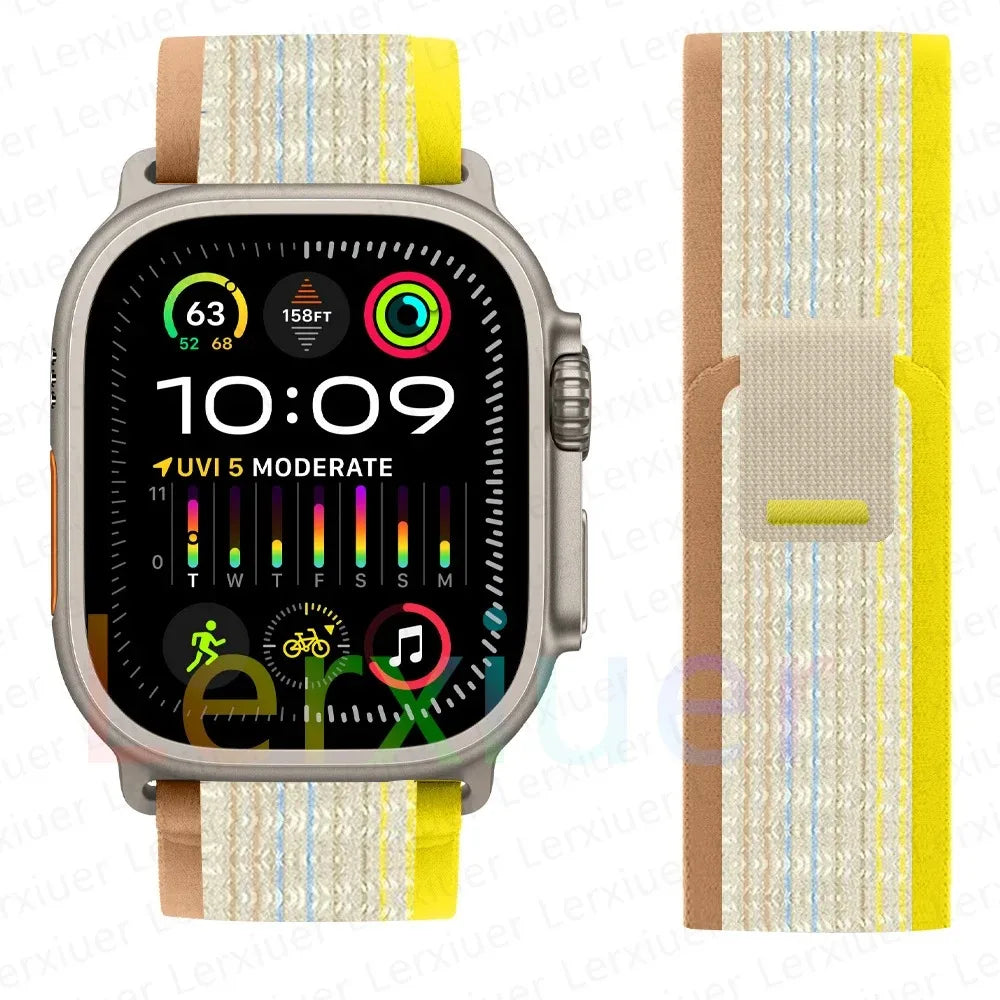 Bracelet à Boucle de Sentier – Compatible Apple Watch Ultra 2 & Series SE/3–11