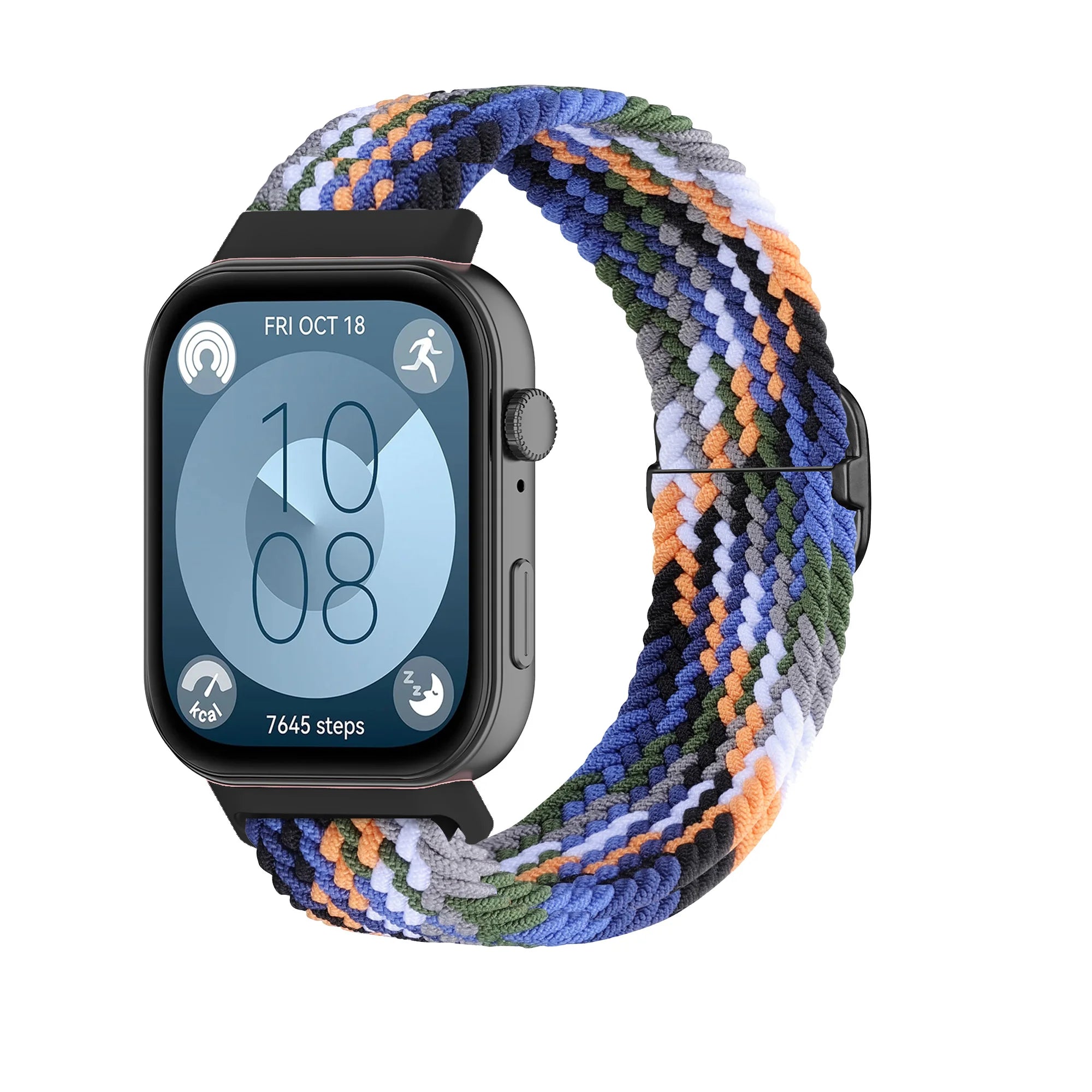 Bracelet Tressé Boucle Solo en Nylon – Compatible Huawei Fit 3 & Fit 4 Pro