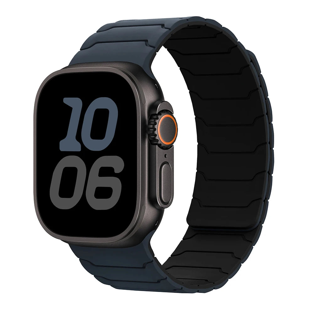 Bracelet Magnétique en Silicone – Compatible Apple Watch Ultra 2 & Series 10/9/8/7/SE