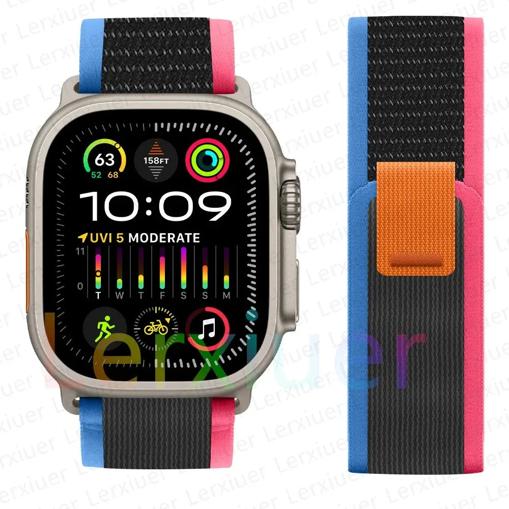 Bracelet à Boucle de Sentier – Compatible Apple Watch Ultra 2 & Series SE/3–11