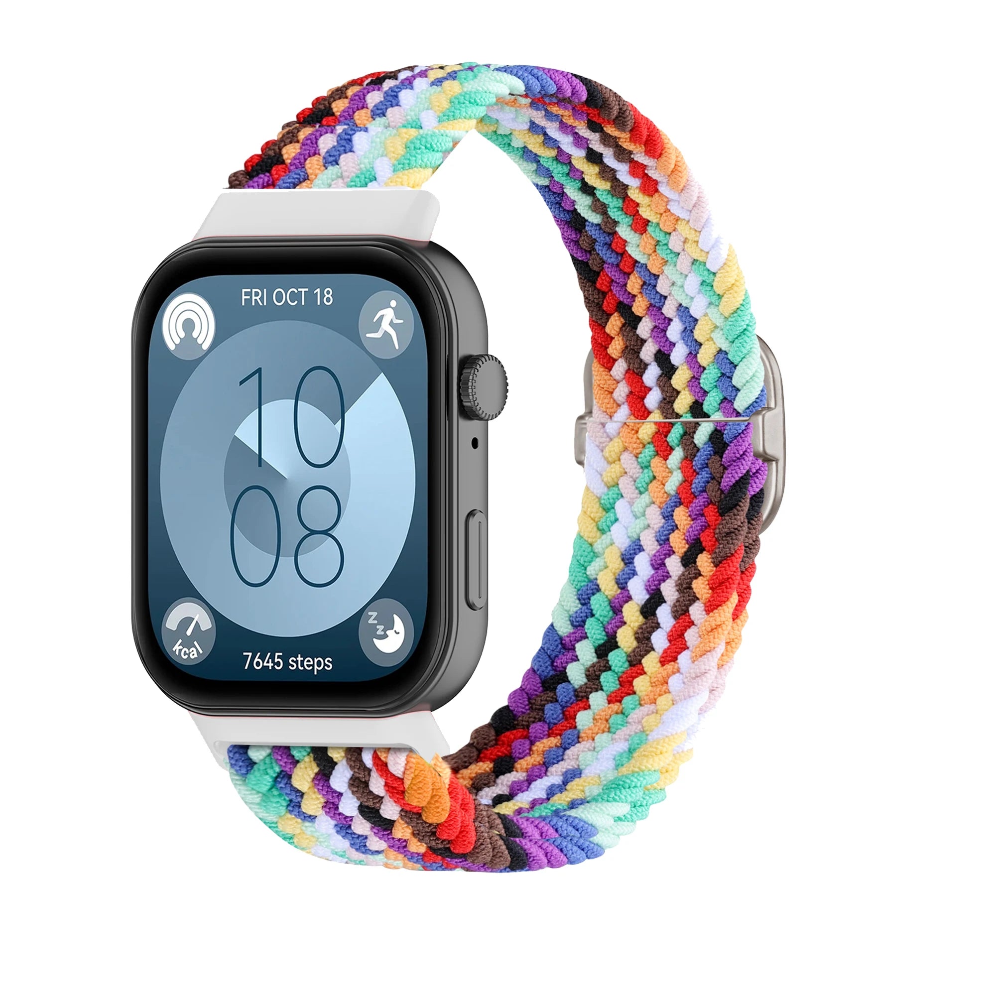 Bracelet Tressé Boucle Solo en Nylon – Compatible Huawei Fit 3 & Fit 4 Pro
