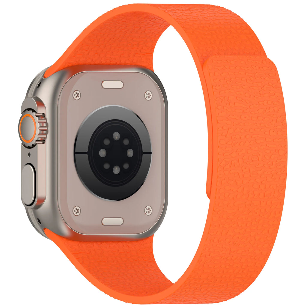 Bracelet magnétique en silicone pour Apple Watch Ultra 2/11/10/SE/9/8/3