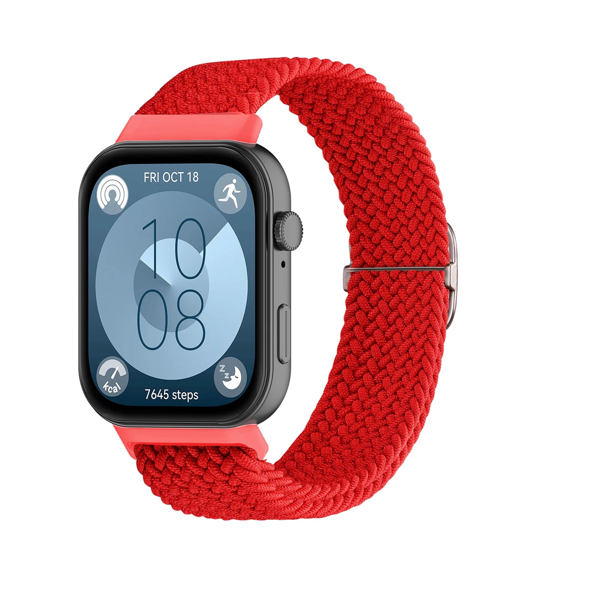 Bracelet Tressé Boucle Solo en Nylon – Compatible Huawei Fit 3 & Fit 4 Pro