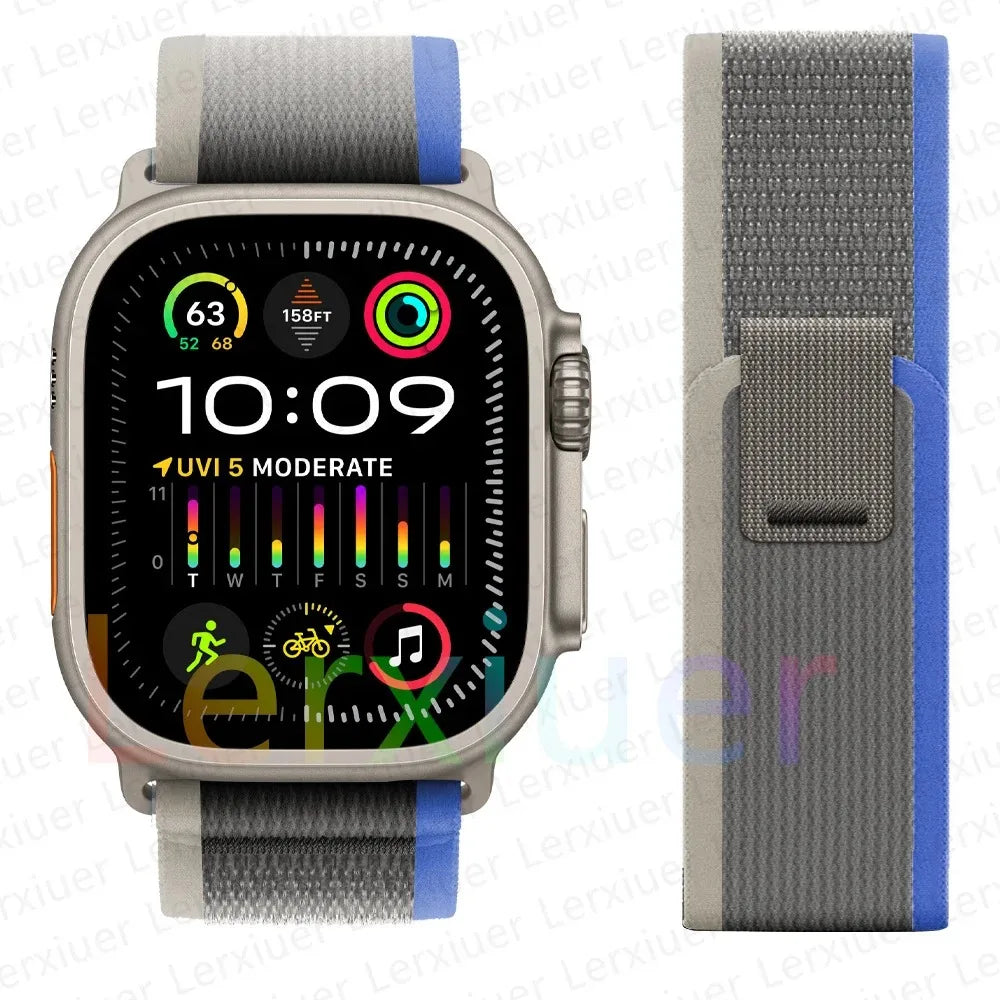 Bracelet à Boucle de Sentier – Compatible Apple Watch Ultra 2 & Series SE/3–11