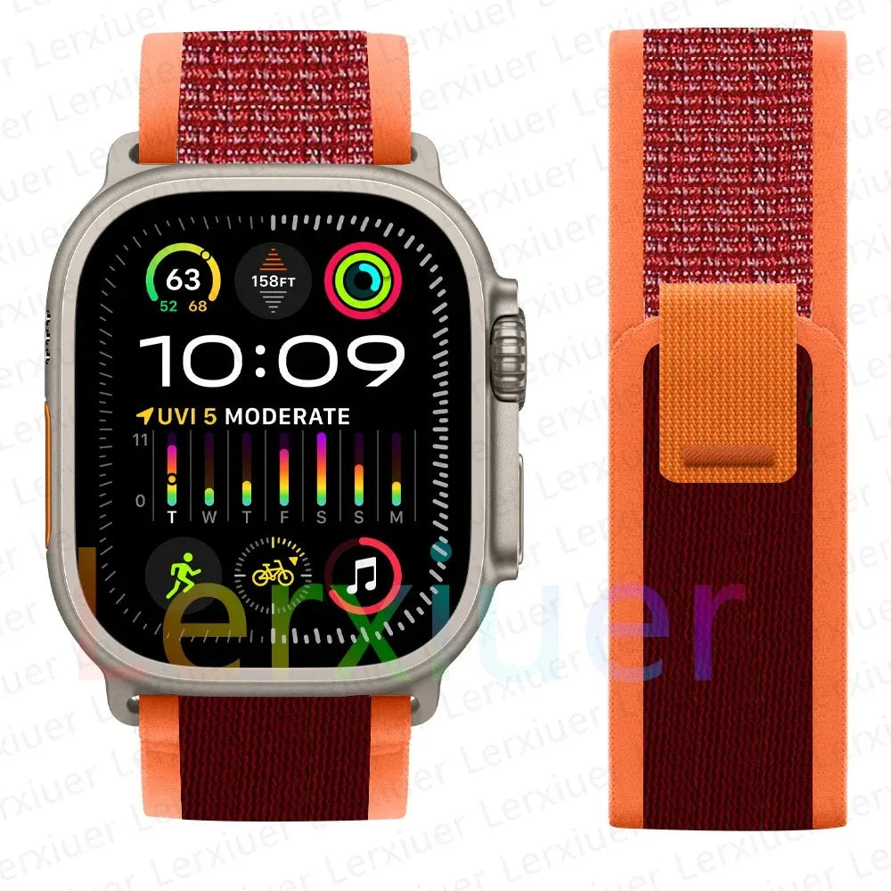 Bracelet à Boucle de Sentier – Compatible Apple Watch Ultra 2 & Series SE/3–11