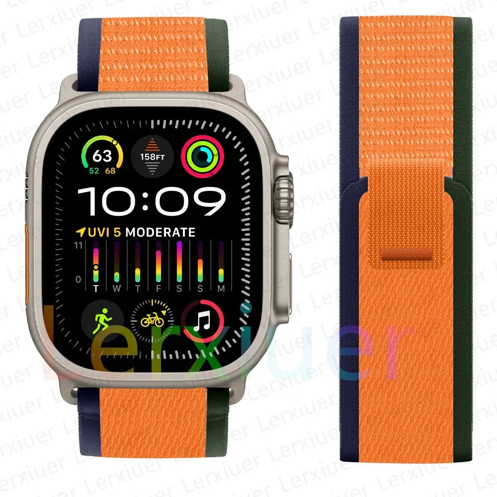 Bracelet à Boucle de Sentier – Compatible Apple Watch Ultra 2 & Series SE/3–11
